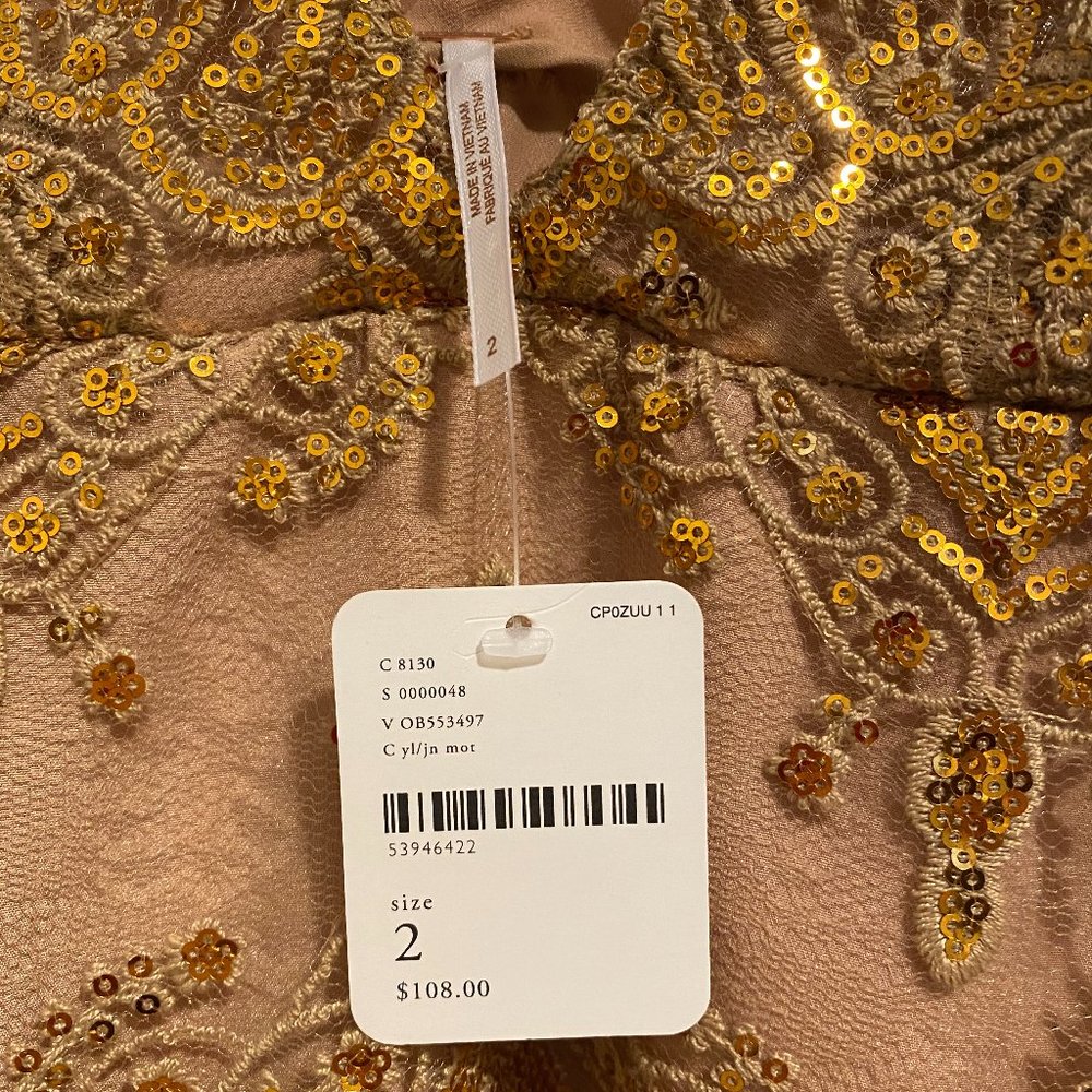 FREE PEOPLE: Night Shimmers Mini Dress - Picture 6 of 7